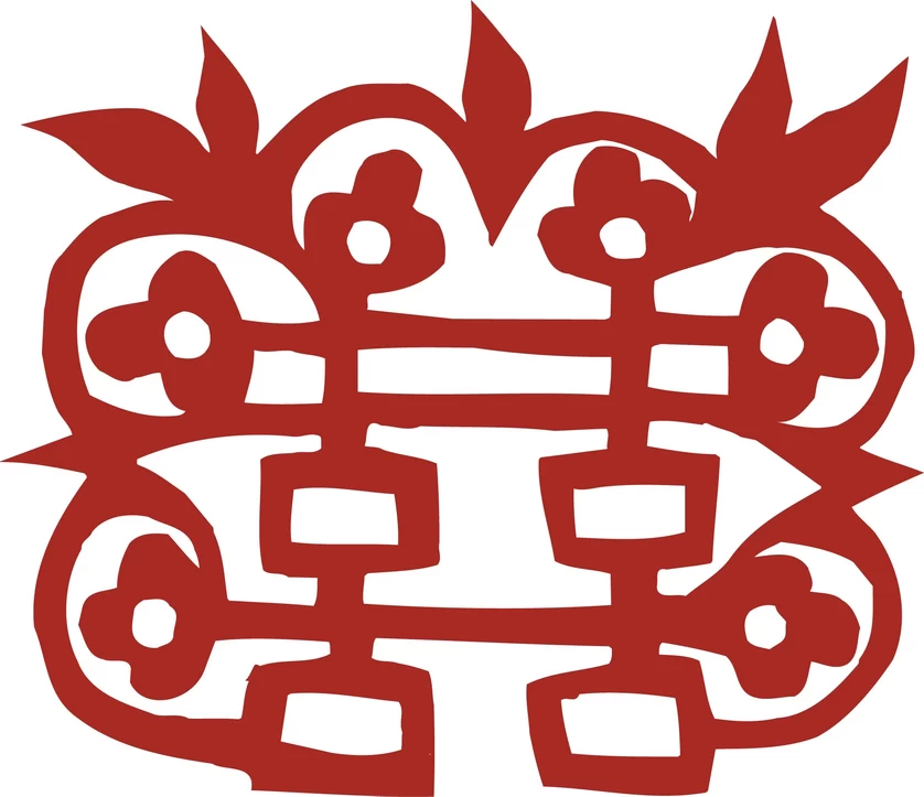 中国风中式传统喜庆民俗人物动物窗花剪纸插画边框AI矢量PNG素材【2822】